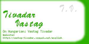 tivadar vastag business card